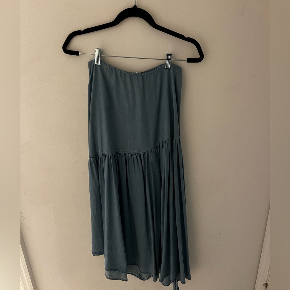 Zara Size 4/6 Light Denim Asymmetrical Skirt